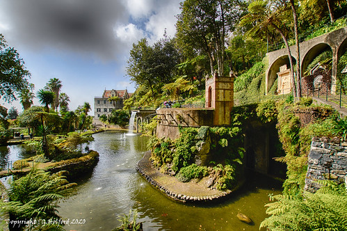 monte madeira hdr gardenview portugal gardens portugese placestovisit landscaped dramatic water waterfeature holiday waterfalls