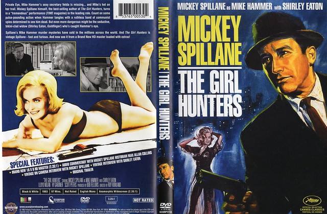USA sorta vintage DVD cover for Mickey Spillane classic 