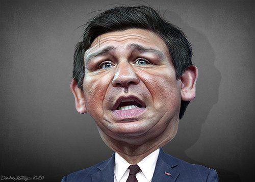 Ron Desantis - Caricature, From CreativeCommonsPhoto