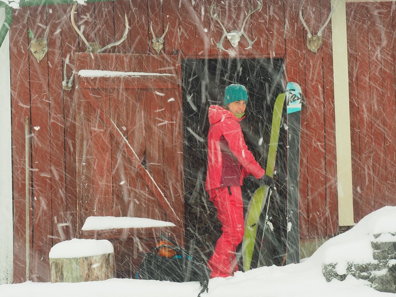 Romsdal - bad weather options. Plenty of those, starting from friendly local farms. Skier: Lisa Allwood