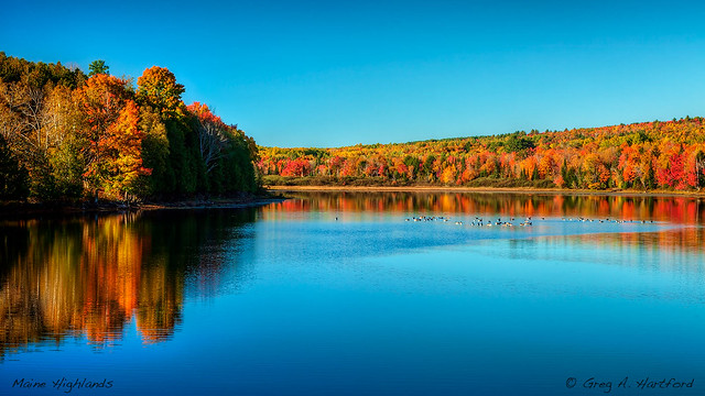 Maine Highlands During Autumn
