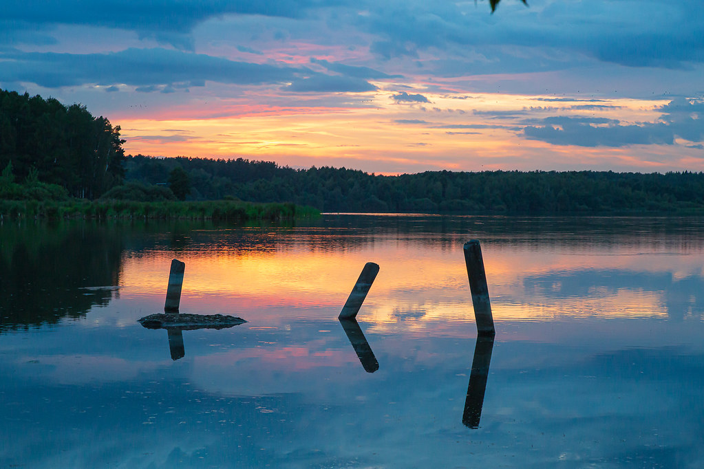 Sunset at Lake Biserovo