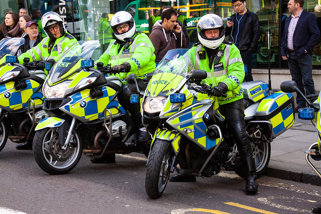 BMW motorbikes of the Met Police
