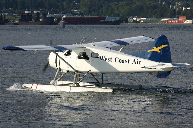 C-GHMI West Coast Air De Havilland DHC-2 Beaver at Vancouver Harbour Flight Centre on 3 July 2004