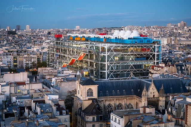 Centre Pompidou & Eglise Saint-Merri, Paris
