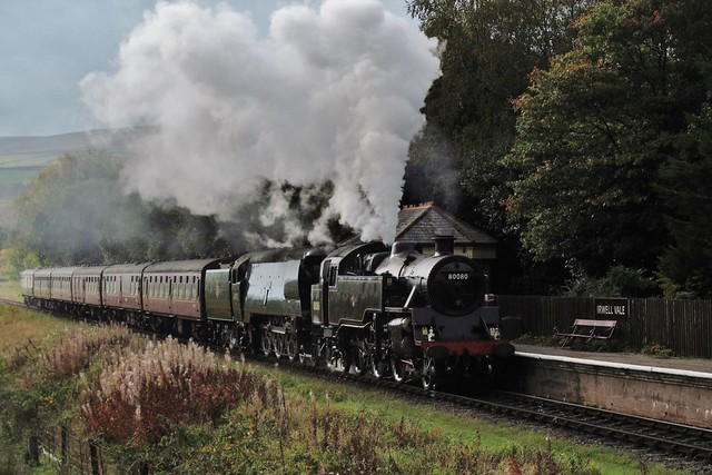 80080 & 34092 'Wells' | Irwell Vale | East Lancashire Railway | 17.10.2015