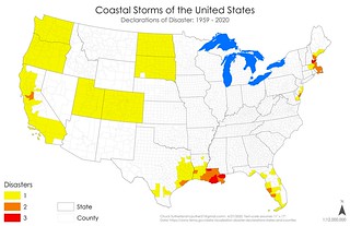 Declared Disasters - Coastal Storms