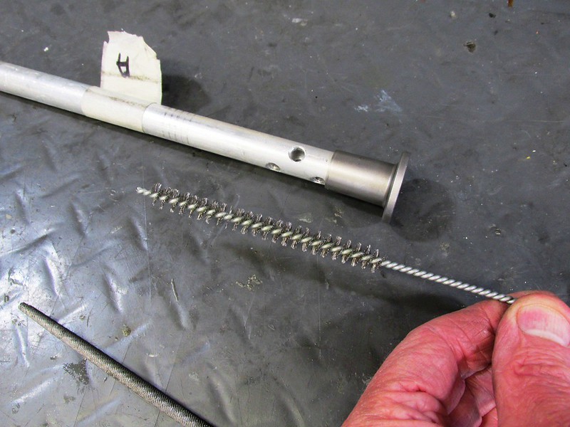 Tube Brush For Cleaning and Polishing Inside of Damper Rod