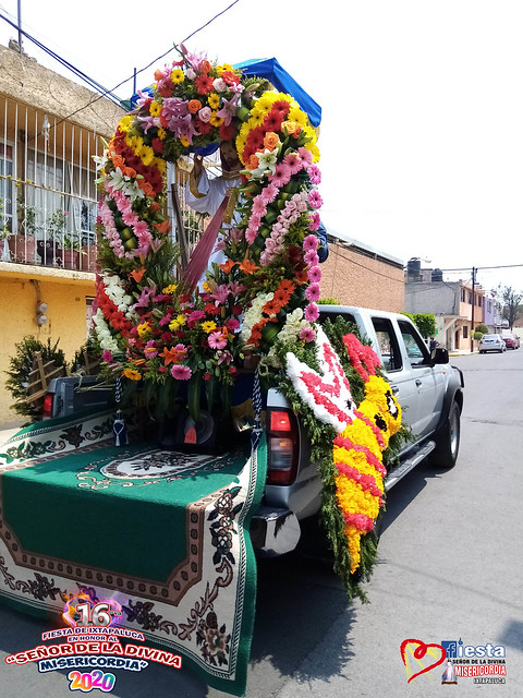 Procesión en Camioneta Señor De La Divina Misericordia Ixtapaluca 2020