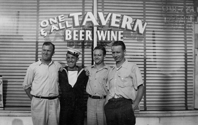 The One & All Tavern in the late 1940s