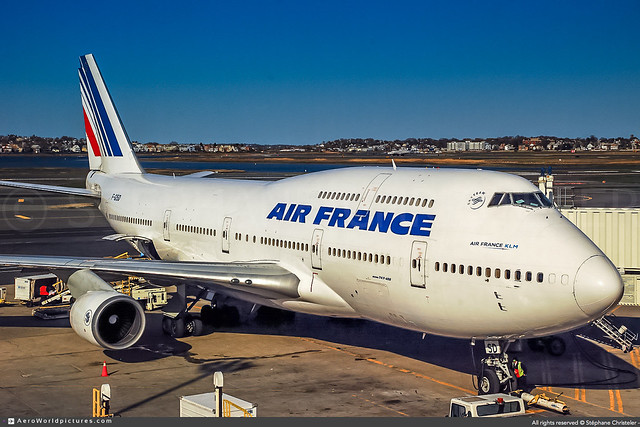 BOS.2008 | #Air.France #AF #Boeing #B747-400 #Combi #F-GISD #awp