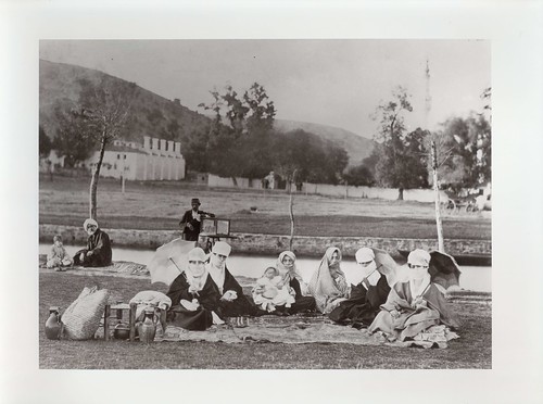 Mesire alanında piknik yapan kadınlar, 1865 - Women having a picnic in the promenade, 1865