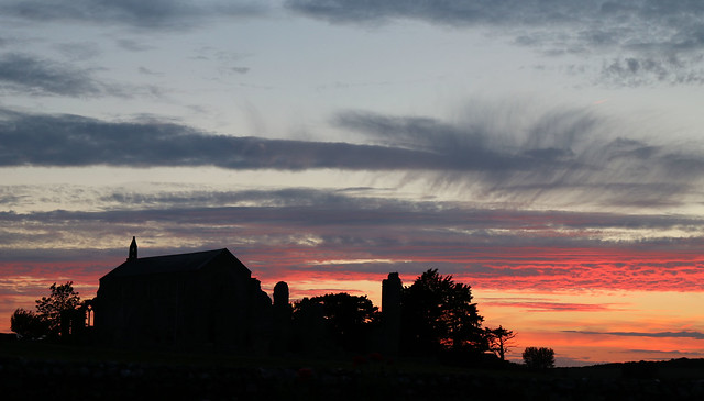 Sunset,  St Mary's Priory Binham, Norfolk