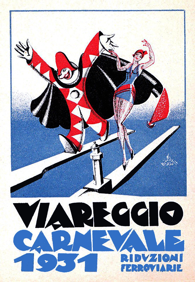 BONETTI, Uberto (1909-1993). Viareggio, Carnevale, 1931. - a photo on ...