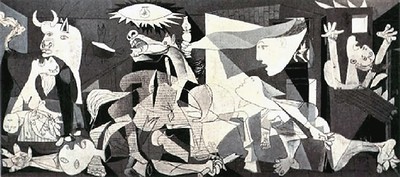 Geurnica Picasso https://www.khanacademy.org/humanities/art-1010/cubism-early-abstraction/cubism/a/picasso-guernica