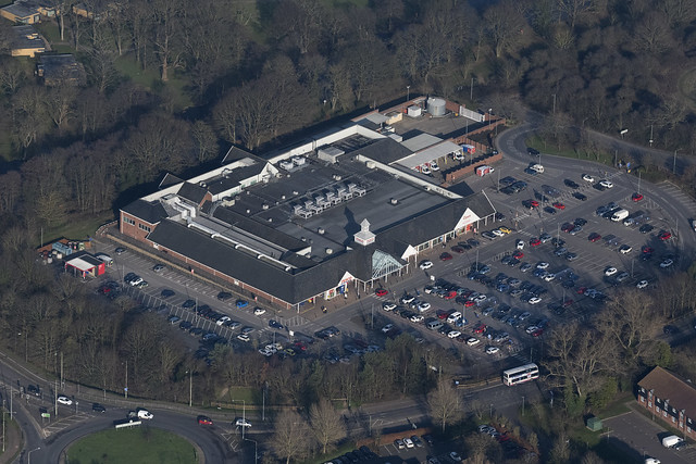 Tesco in Lowestoft - aerial image
