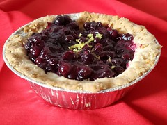April 28 is National Blueberry Pie Day... Shortbread crust and a bit of lemon zest!