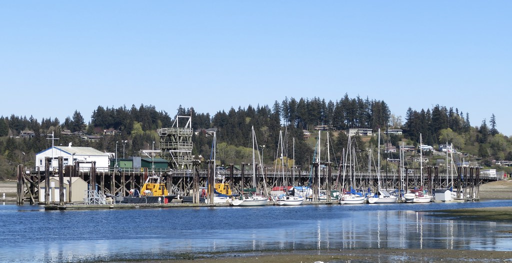 Marina  on the spit in Comox