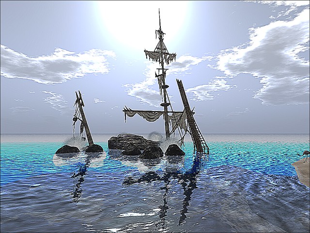 Fantasy Faire - Isle of Shadows - Shipwrecked Under A Blue Sun