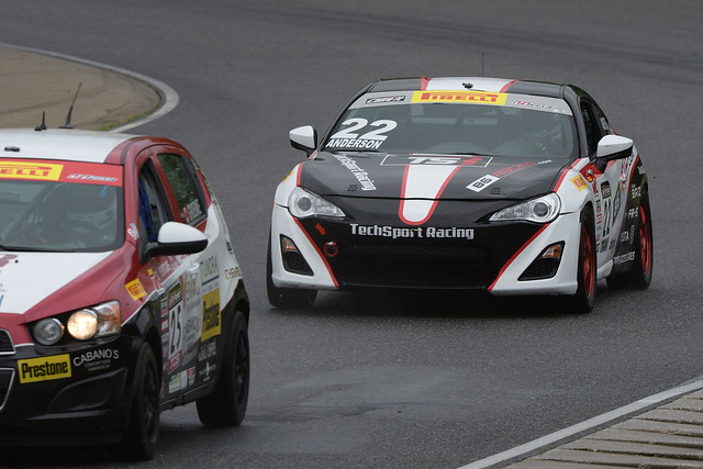 Number 22 TechSport Racing Scion FR-S driven by Kevin Anderson