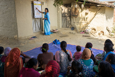 Jharana Kumari Tharu - female community health volunteer in Binauna village