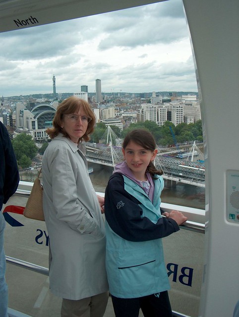 Jean and Laura on London Eye 2002