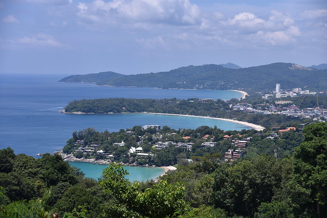 Three beaches from the Karon Viewpoint in Phuket