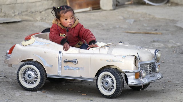 Nice car in Darchen, Tibet 2019