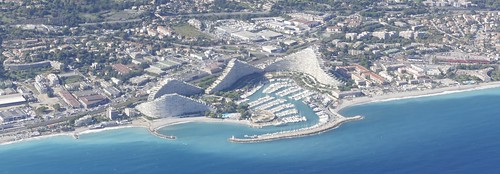 marina baie des anges antibes nice côte dazur france nizza baiedesanges aerial view luftaufnahme from above port puerto hafen harbour strand