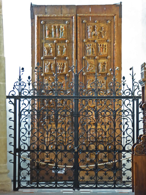 Romanesque wooden door with relief scenes from the live of Christ [1045-65]