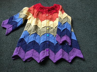 Debbie (debsnubs)’s granddaughter asked for a rainbow sweater!! She will love it!