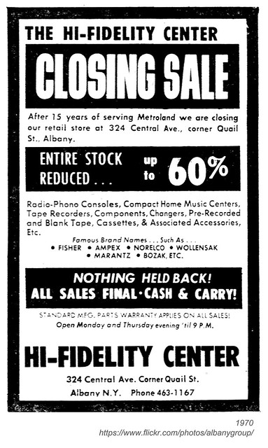 1970 hi-fidelity center closing