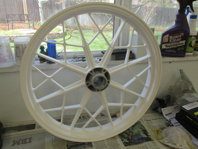 AFTER: Front Wheel White Powder Coat