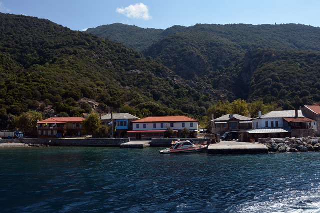 Dafni, the port village of Mount Athos