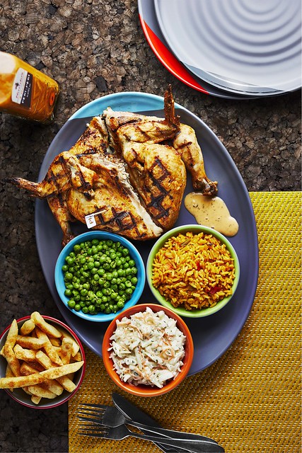 Full Platter - Whole Chicken, PERi-Salted Chips, Macho Peas, Spicy Rice and Coleslaw