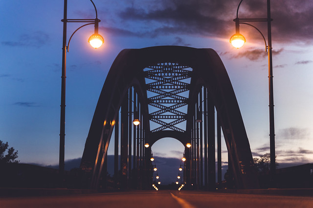 Sternbrücke im Abendlicht