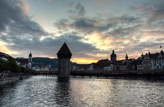 Luzern in sunset