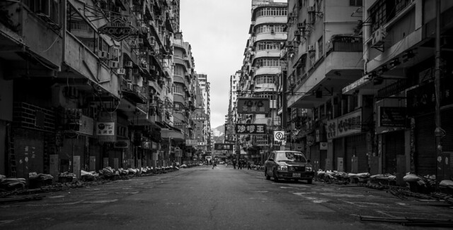 Empty street Hong Kong