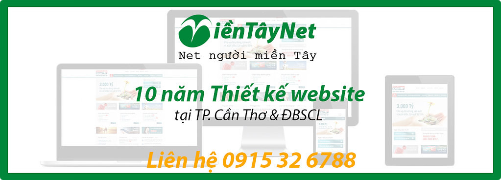 Thiết kế website và Quảng cáo trực tuyến TP. Cần Thơ và các tỉnh ĐBSCL 0915 32 6788