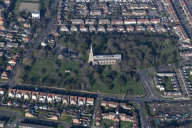 Lowestoft aerial image - St Margaret's Church