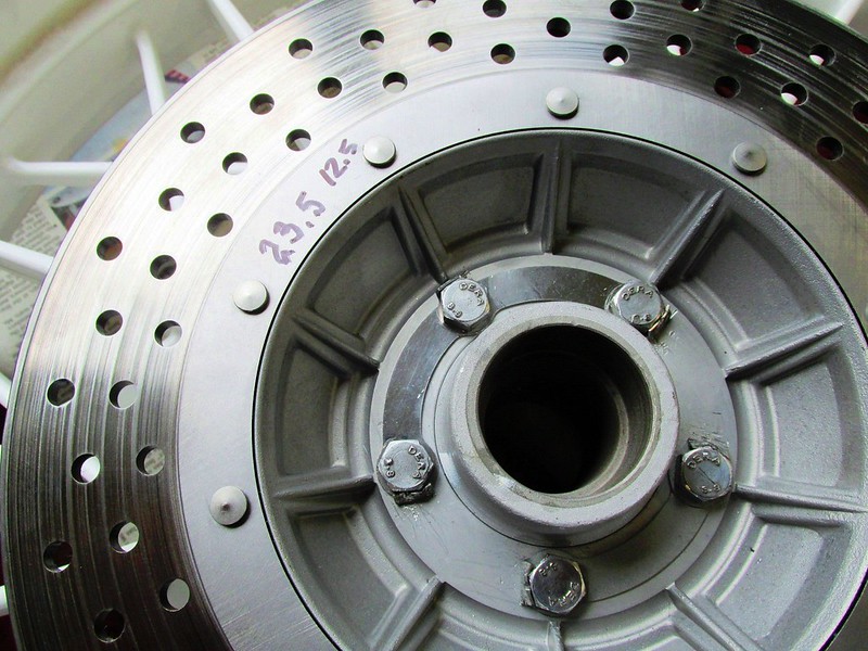 Left Side of Rear Wheel Markings: Depth of Bearing Lip-23.5mm; Depth of Race-12.5 mm