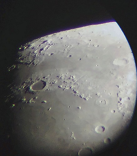 Moon May 1st 2020, sunrising over Plato crater by Lucca Vanoni Ruggiero, Image taken with a SkyWatcher 70mm SK707AZ2 + Barlow 3X + 10mm lens (210x).
Edited with Photofiltre