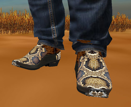 Snakeskin Cowboy Boots (M)