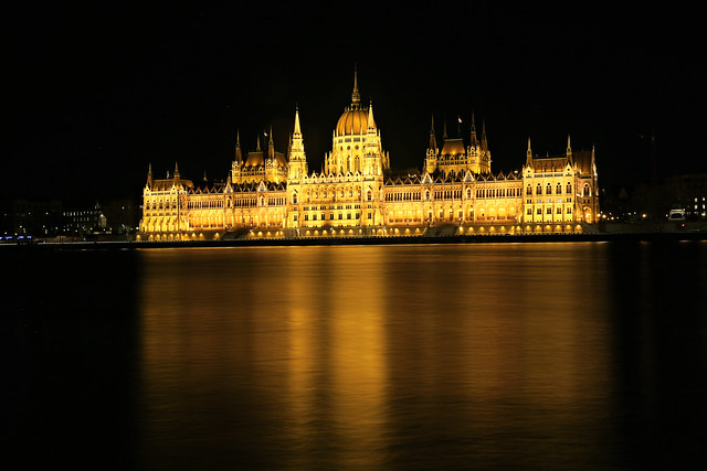 Parliament of Budapest at Night