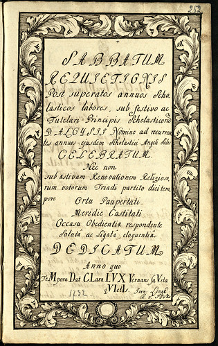 Opera Rhetorum Soc. Jesu Provinciae Lithuaniae Anni 1731 sub Patre Francisco Buczynski, [Slucke?], 1731 (9/9)