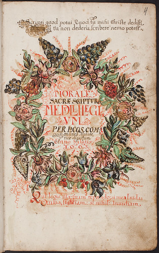 Morale Sacrae Scripturae Medulli Legium per Locos Communes Alphabetice digestum Anno Salutis 1663 (1/5)
