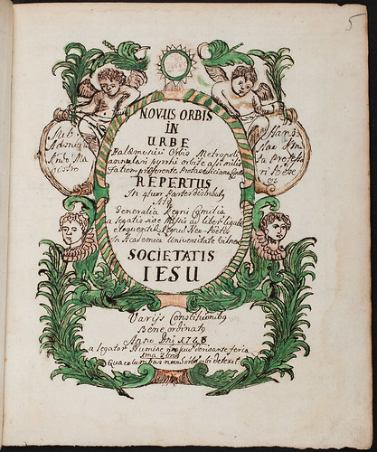 Novus Orbis in Urbe Palaemonici Orbis Metropoli... liberum ligatae eloquentiae Regnum Neo-Poëtis. In Academica Universitate Vilnensi Societatis Jesu... Stanislao Kmita Professori Poëseos... Anno D[omini] 1728... (1/5)