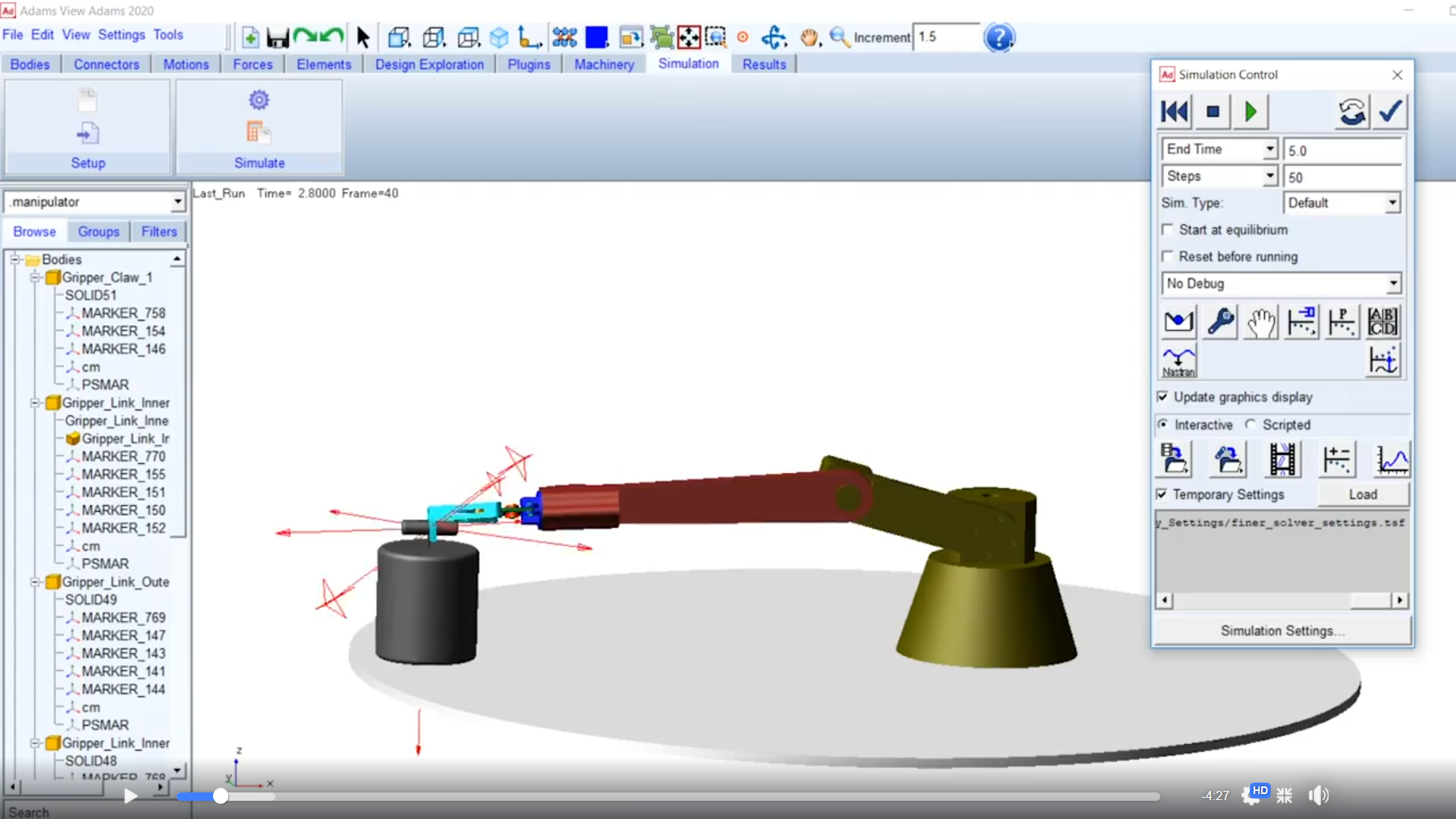 Working with Adams 2020 full license