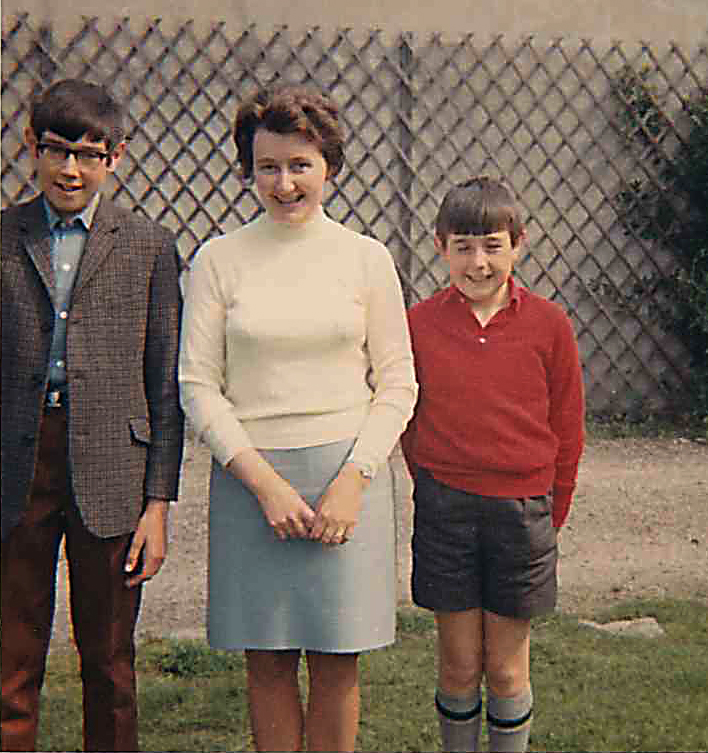 Bobby, Mum, Graham about 1970