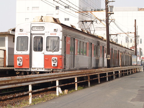 Toyohashi Railway 1800 series in Toyohashi.Sta, Toyohashi, Aichi, Japan /March 13, 2008